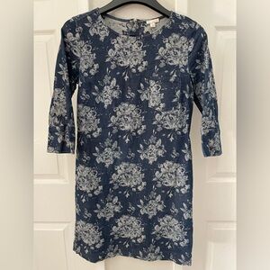 GAP Women’s Denim Floral Dress Size 6